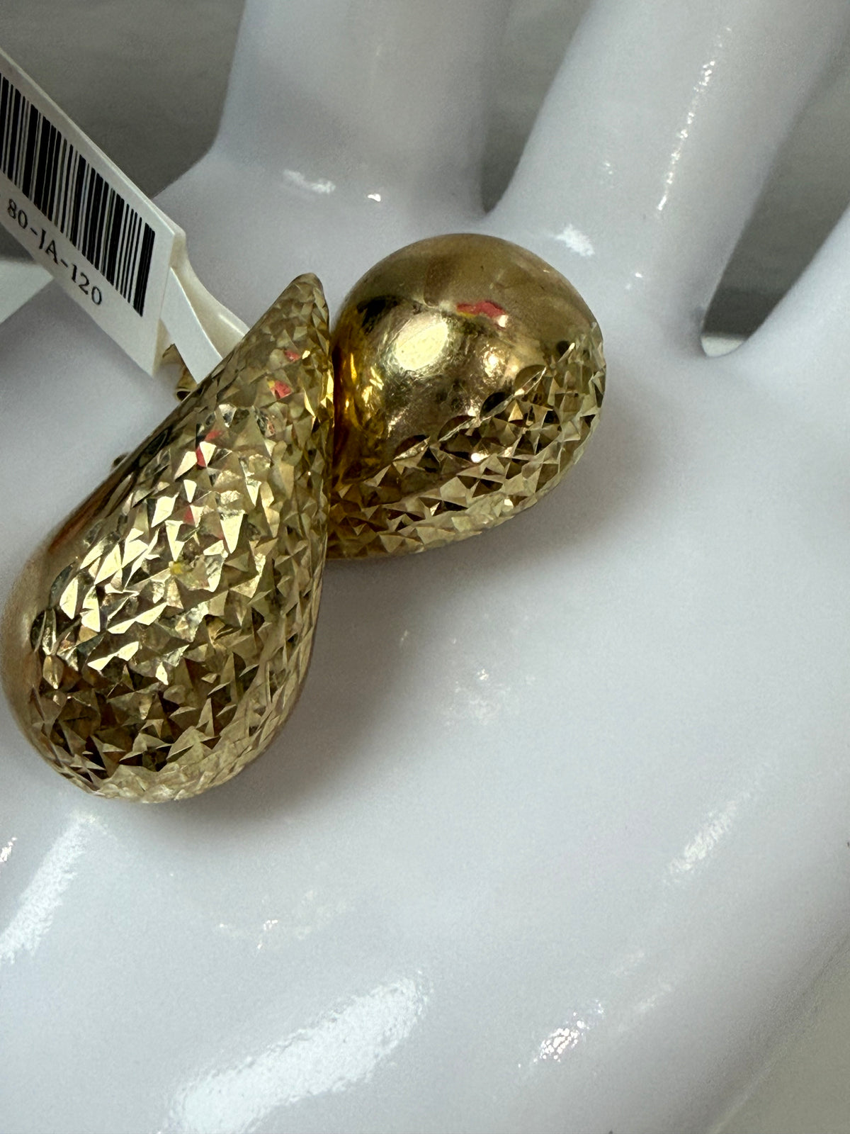 Gotas en aretes 10 k
