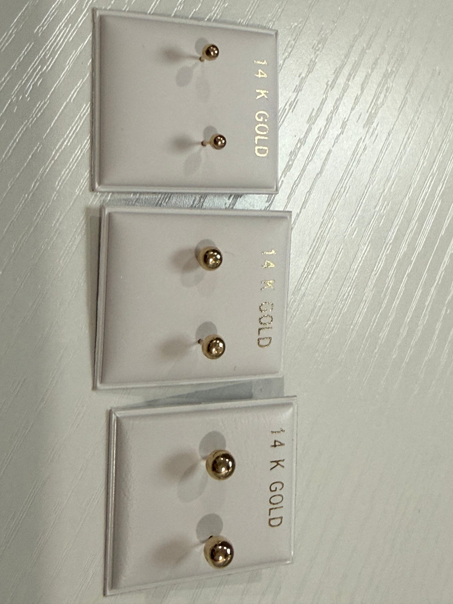 Dolmilones de oro 14 k 3 unida