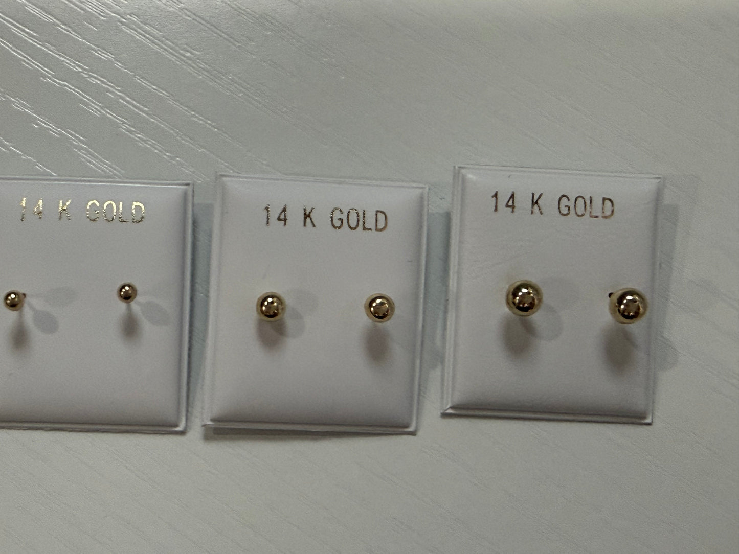 Dolmilones de oro 14 k 3 unida